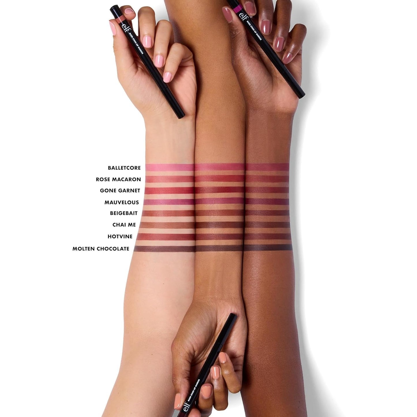 e.l.f. Main Stain Lip Marker, Lip Stain to Line, Define, Contour & Fill for Long-Lasting & Transfer-Resistant Color, Vegan & Cruelty-Free, Chai Me