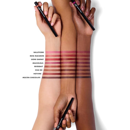 e.l.f. Main Stain Lip Marker, Lip Stain to Line, Define, Contour & Fill for Long-Lasting & Transfer-Resistant Color, Vegan & Cruelty-Free, Chai Me