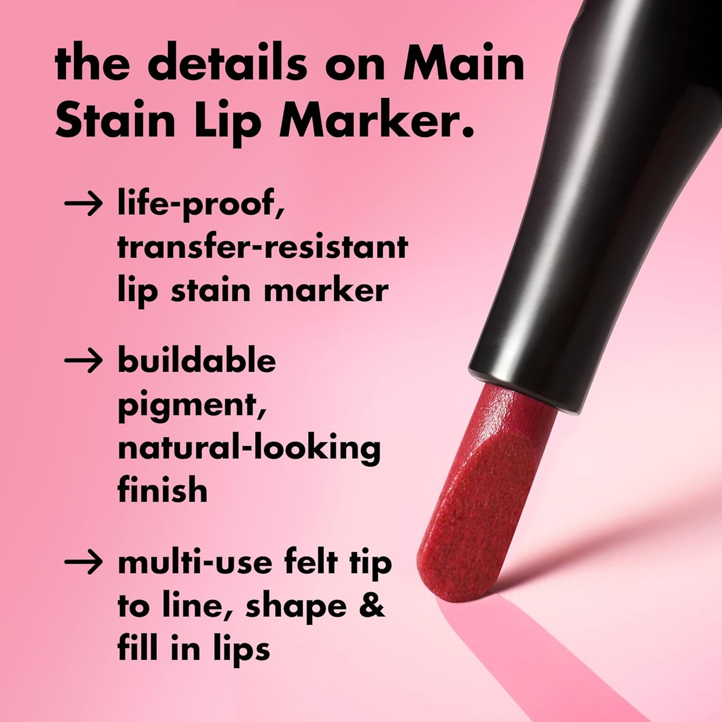 e.l.f. Main Stain Lip Marker, Lip Stain to Line, Define, Contour & Fill for Long-Lasting & Transfer-Resistant Color, Vegan & Cruelty-Free, Chai Me
