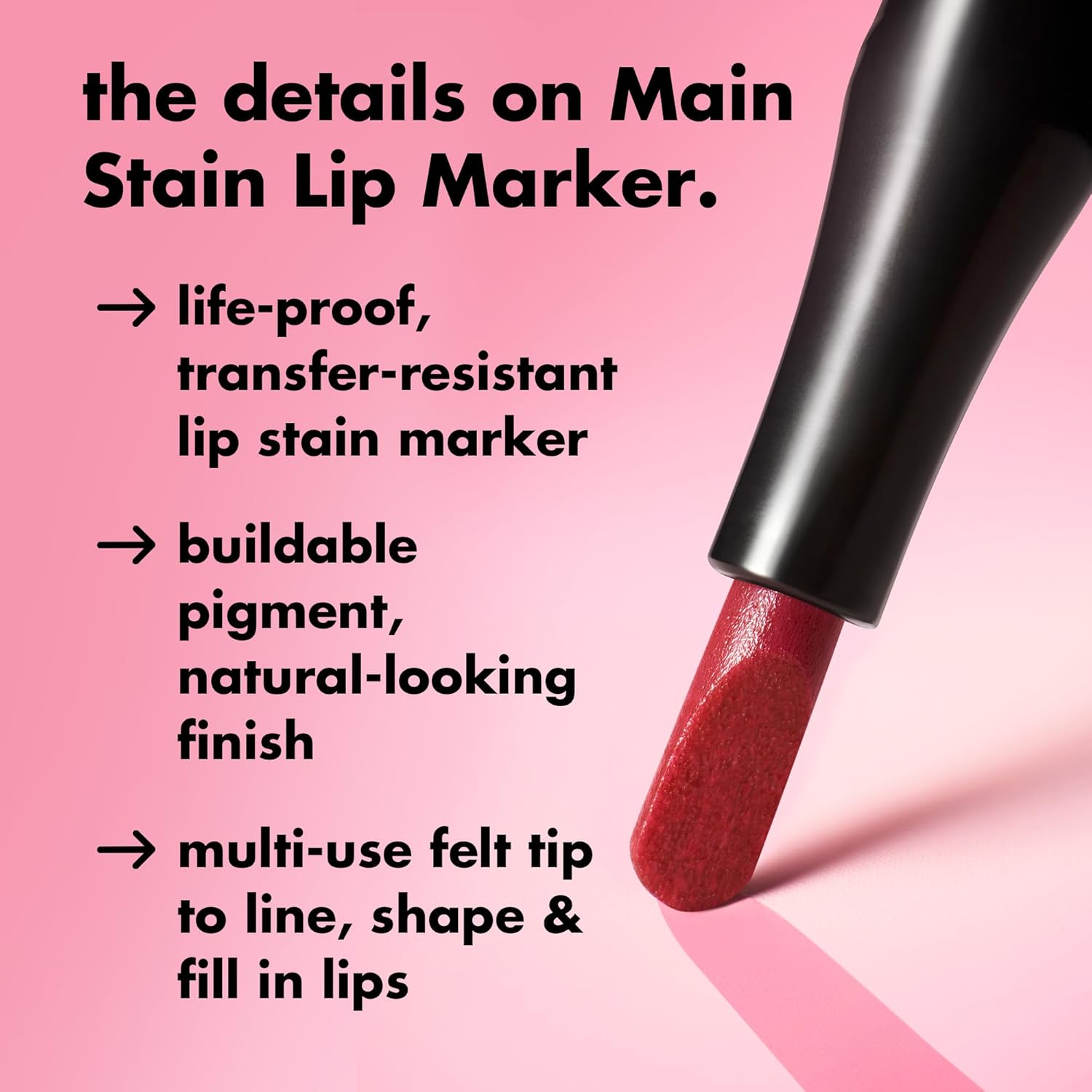 e.l.f. Main Stain Lip Marker, Lip Stain to Line, Define, Contour & Fill for Long-Lasting & Transfer-Resistant Color, Vegan & Cruelty-Free, Chai Me